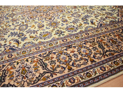 Persian carpet "Kashan" pure wool 337x245 cm Beige