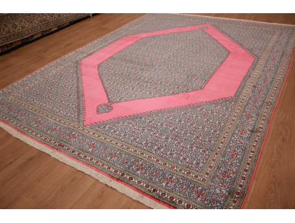 Kashmir silk carpet oriental rug  326x245 cm Pink