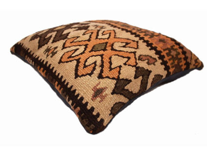 Oriental Kilim Pillow cushion natural colors & wool ca. 40x40 cm