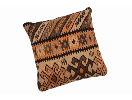 Oriental Kilim Pillow cushion natural colors & wool ca. 40x40 cm