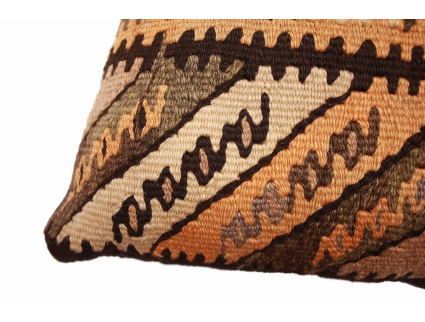 Oriental Kilim Pillow cushion natural colors & wool ca. 40x40 cm