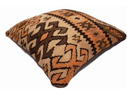 Oriental Kilim Pillow cushion natural colors & wool ca. 40x40 cm