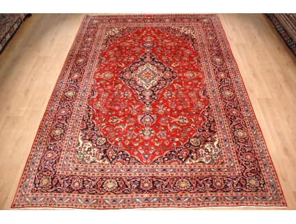 Persian carpet Kashan virgin wool 351x246 Red