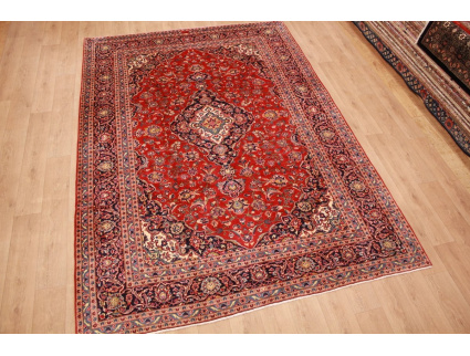 Persian carpet Kashan virgin wool 351x246 Red