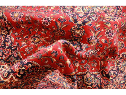 Persian carpet Kashan virgin wool 351x246 Red