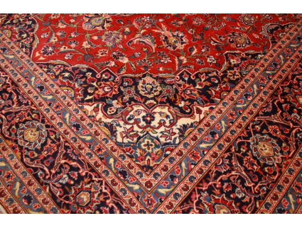 Persian carpet Kashan virgin wool 351x246 Red