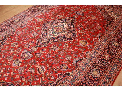 Persian carpet Kashan virgin wool 351x246 Red