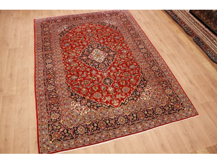 Persian carpet Kashan virgin wool 330x236 Red