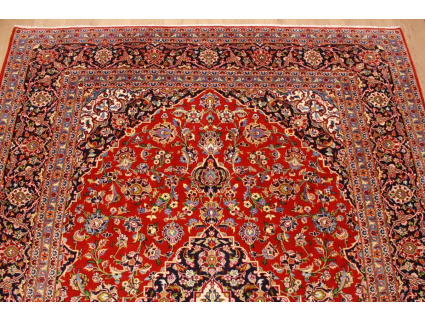 Persian carpet Kashan virgin wool 330x236 Red