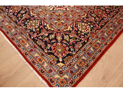 Persian carpet Kashan virgin wool 330x236 Red