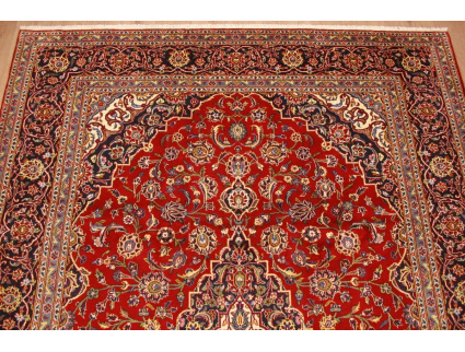 Persian carpet Kashan virgin wool 355x245 Red