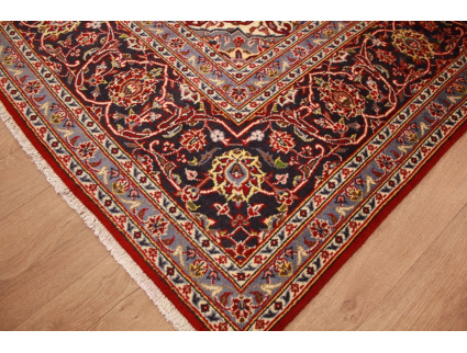 Persian carpet Kashan virgin wool 355x245 Red