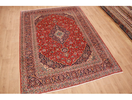 Persian carpet Kashan virgin wool 339x245 Red