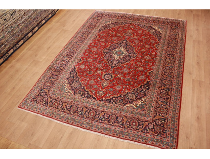 Persian carpet Kashan virgin wool 339x245 Red