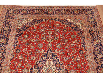 Persian carpet Kashan pure wool 395x295 cm Red