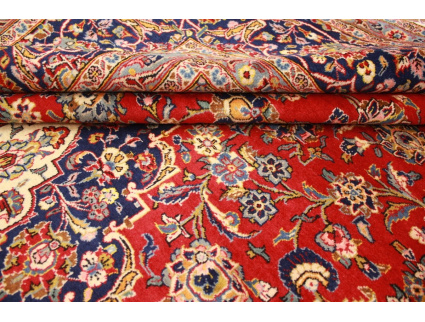 Persian carpet Kashan pure wool 395x295 cm Red