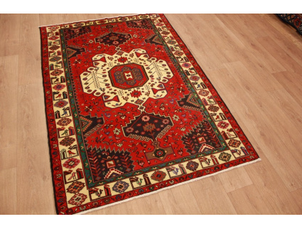 Perserteppich Bidjar Songhor Orient Teppich Rot  224x140 cm