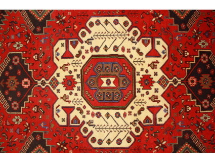 Perserteppich Bidjar Songhor Orient Teppich Rot  224x140 cm