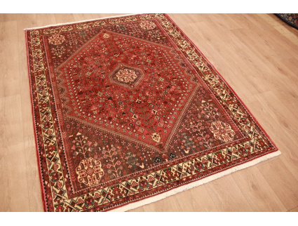 Persian carpet Abadeh pure wool 200x159 cm Red