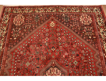 Persian carpet Abadeh pure wool 200x159 cm Red