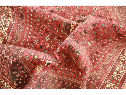 Persian carpet Abadeh pure wool 200x159 cm Red