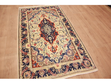 Persian carpet Tehran with silk 210x118 cm Beige