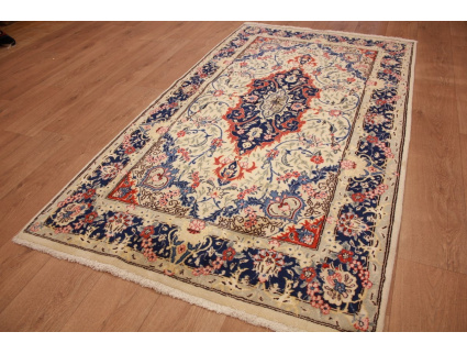 Persian carpet Tehran with silk 210x118 cm Beige