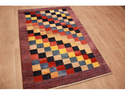 Nomadic Persian carpet Gabbeh wool 172x117 cm