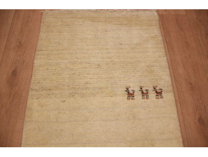 Nomadic Persian carpet Gabbeh wool 301x76 cm Runner