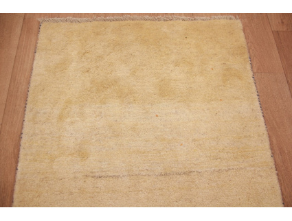 Nomadic Persian carpet Gabbeh wool 116x78 cm Beige