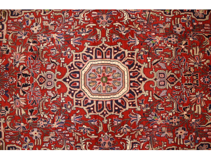 Persian carpet Bidjar pure wool 222x139 cm Red