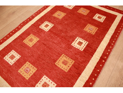 Nomadic Persian carpet Loribaft 126x80 cm Red