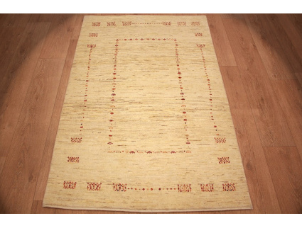 Nomadic persian carpet Loribaft Beige 159x100 cm