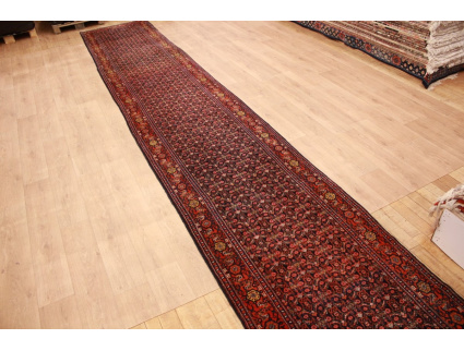 Persian carpet "Seneh" runner Wool 621x107 cm