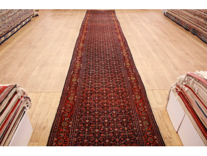 Persian carpet "Seneh" runner Wool 621x107 cm