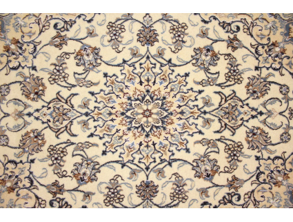 Orientteppich Nain  Perser Teppich 210x145 cm Beige