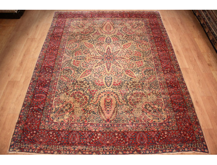 Perser Teppich Kerman Wollteppich 355x267 cm Vintage