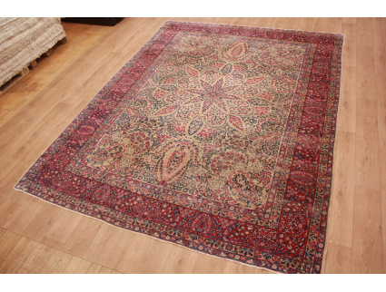 Perser Teppich Kerman Wollteppich 355x267 cm Vintage