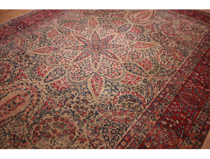 Persian carpet "Kerman" virgin wool 355x267 cm Vintage