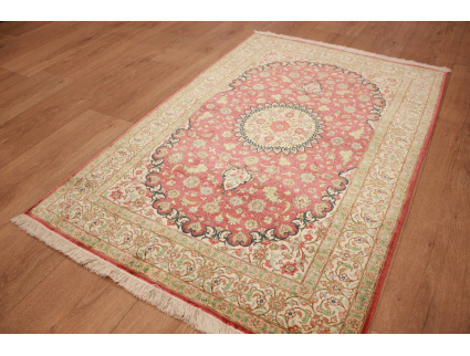 Persian carpet  Ghom  pure silk rug 120x80 cm