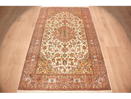 Oriental carpet Kashmir Silk 159x94 cm Beige