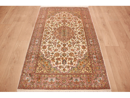 Oriental carpet Kashmir Silk 159x94 cm Beige