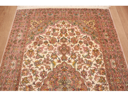 Oriental carpet Kashmir Silk 159x94 cm Beige