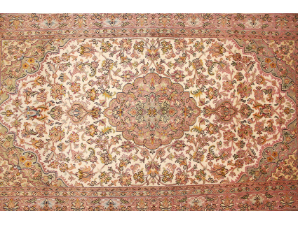 Oriental carpet Kashmir Silk 159x94 cm Beige