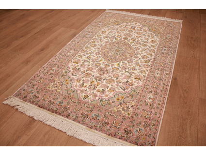 Oriental carpet Kashmir Silk 159x94 cm Beige