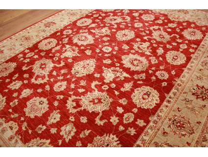 Oriental carpet "Ziegler" virgin wool 365x277 cm Red