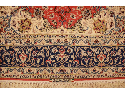 Perserteppich Isfahan mit Seide 235x153 cm