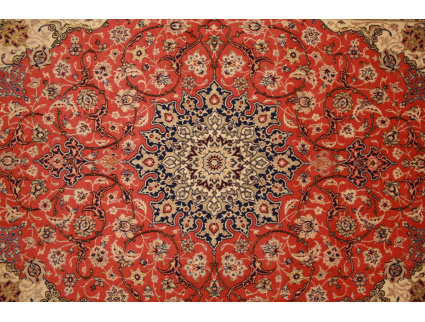 Perserteppich Isfahan mit Seide 235x153 cm