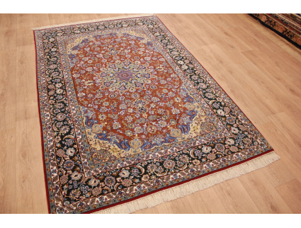 Persian carpet Isfahan with Silk 238x140 cm