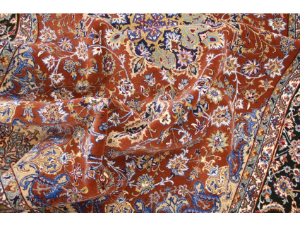 Persian carpet Isfahan with Silk 238x140 cm